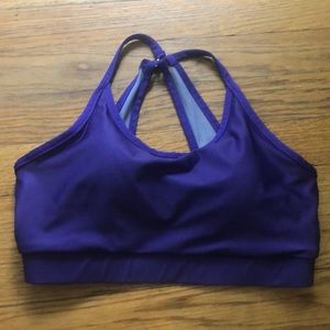 Varsity Purple Sports Bra